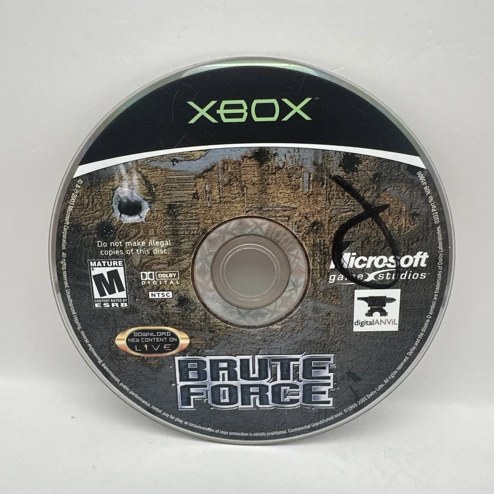 Brute Force Original XBOX Game Disc DigitalAnvil